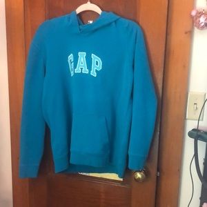 Teal gap hoodie large